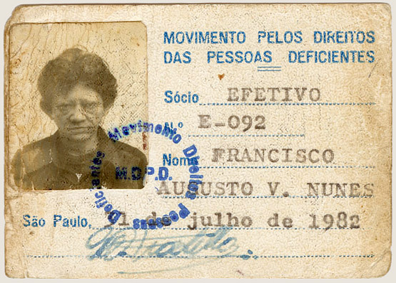 Carteira de sócio de movimento social (1982)